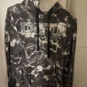 LED ZEPPELIN HOODIE TIE DYE GRAY